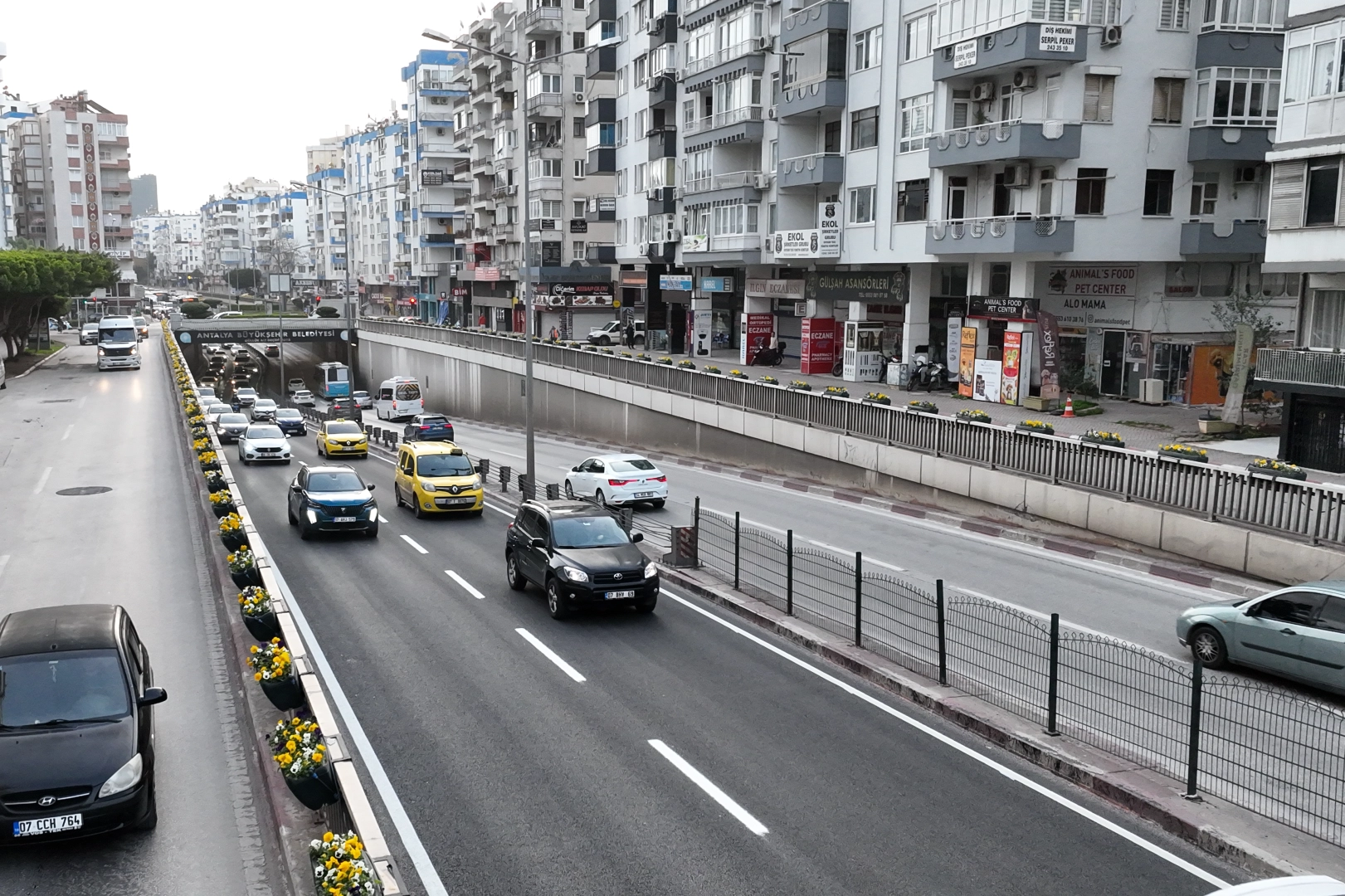 Antalya'da altı etaplı çalışmanın üçüncü etabı tamamlandı